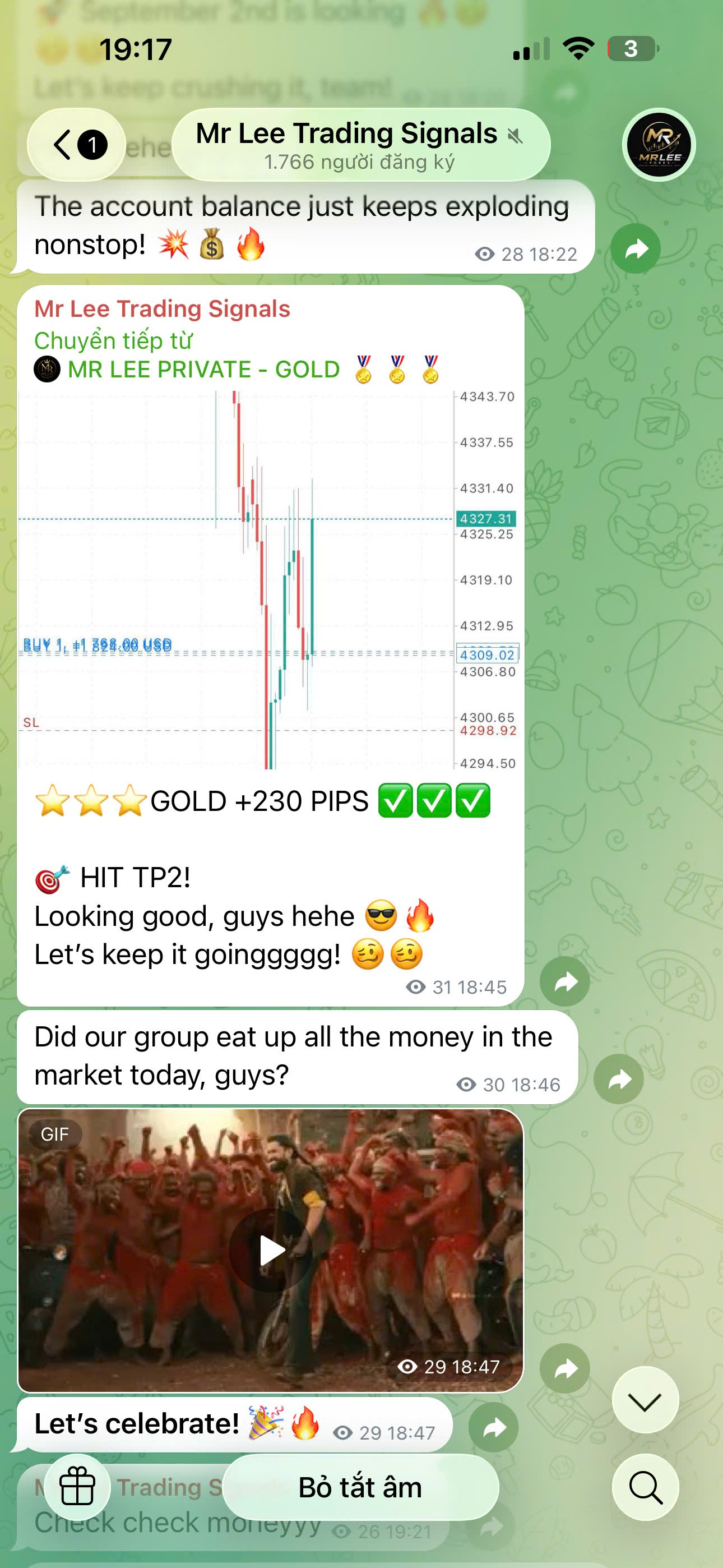 Signal Result 230 Pips